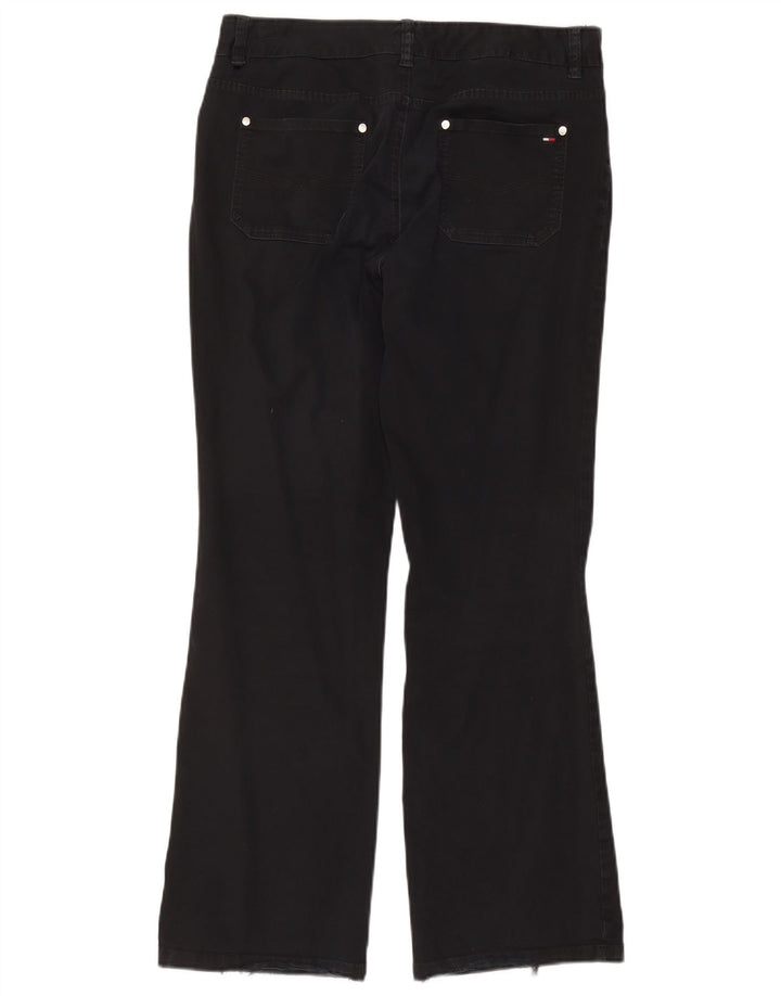 Tommy Hilfiger Damen Bootcut Jeans US 10 Large W32 L31 Schwarze Baumwolle