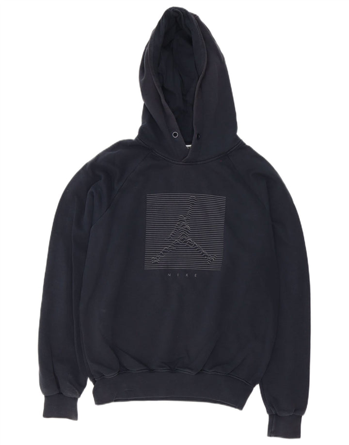 Jordan Herren-Kapuzenpullover mit Grafik, groß, aus schwarzer Baumwolle