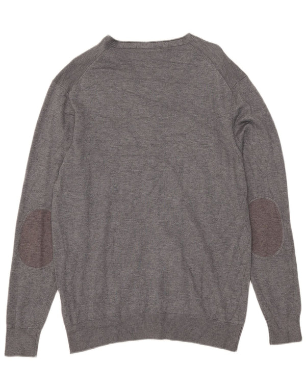 Pierre Cardin Herren-Cardigan-Pullover, große graue Viskose
