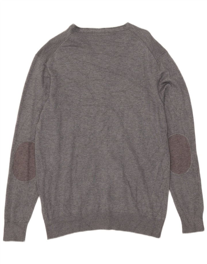Pierre Cardin Herren-Cardigan-Pullover, große graue Viskose