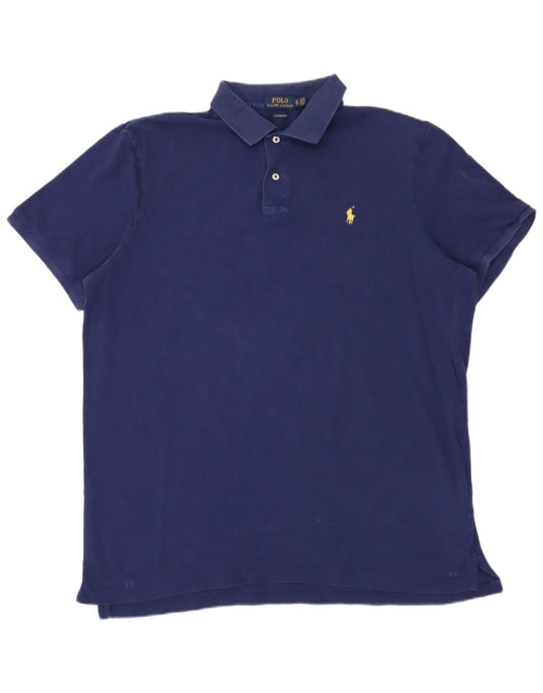 Polo Ralph Lauren Mens Classic Fit Polo Shirt XL Navy Blue Cotton