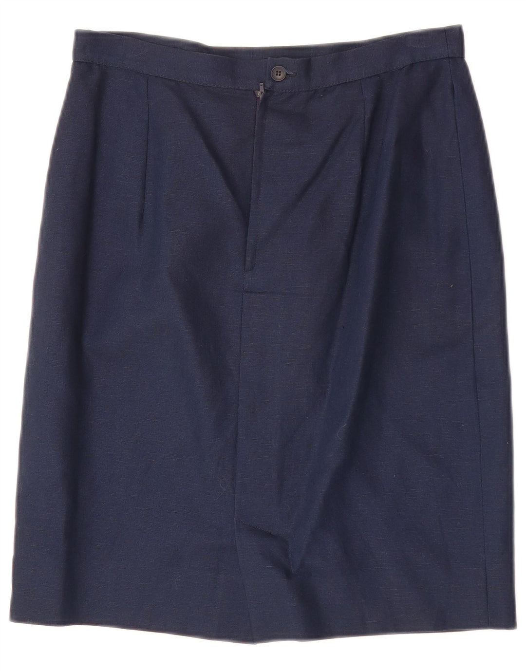 LUISA SPAGNOLI Damen gerader Rock IT 44 Medium W28 Marineblau