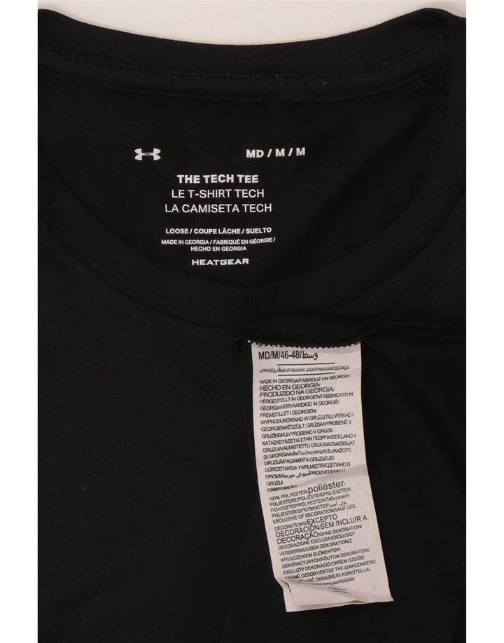 Under Armour Herren Heat Gear T-Shirt Top Medium Schwarz Polyester