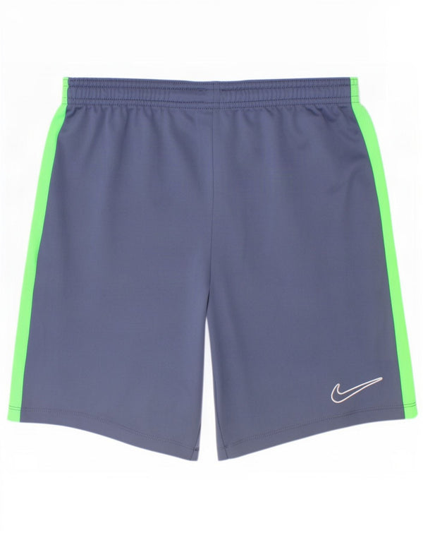 Nike Sportshorts für Jungen, 12–13 Jahre, groß, blaues Farbblock-Polyester