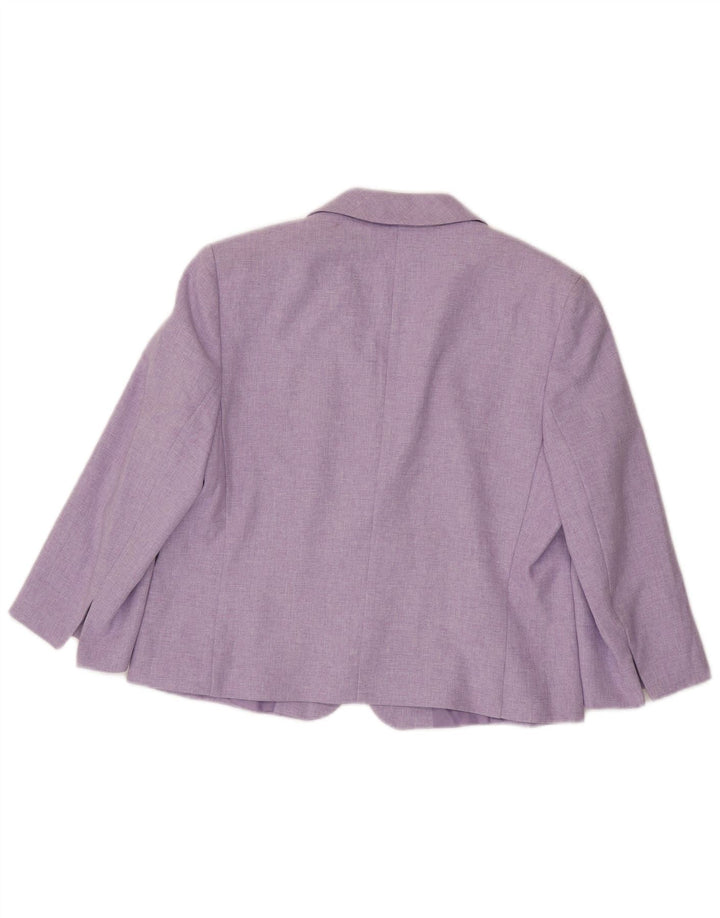 Marks & Spencer Damen-Blazer mit Standard-Passform, UK 16, Größe L, Lila