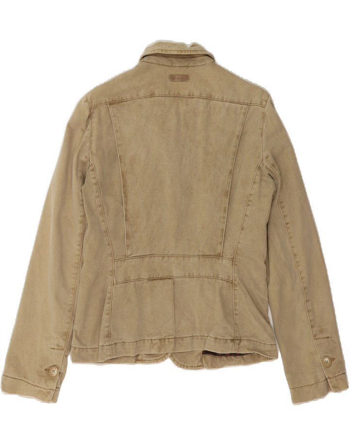 MARLBORO CLASSICS Womens Slim Fit Denim Blazer Jacket EU 44 XL Beige Vintage Marlboro Classics and Second-Hand Marlboro Classics from Messina Hembry 