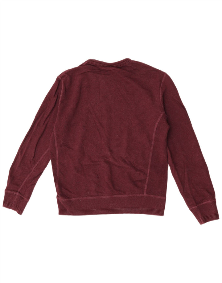 Marks & Spencer Herren-Sweatshirt, Pullover, Größe S, Burgunderrot, Baumwolle