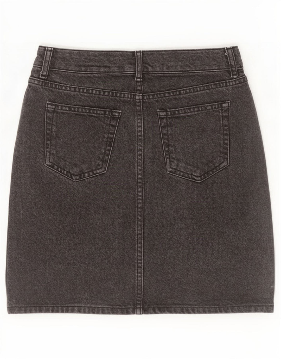 Topshop Damen Mini-Jeansrock W26 Small Schwarz Baumwolle