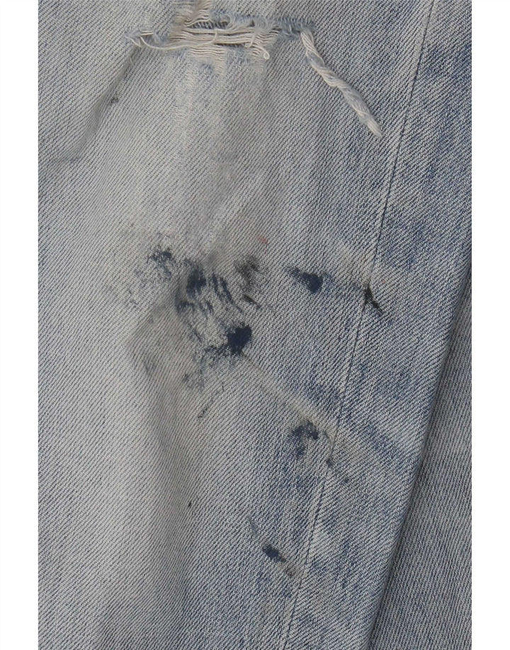 Superdry Herren Distressed Loose Jeans W30 L30 Blaue Baumwolle