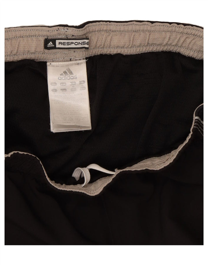 ADIDAS Womens Sport Shorts UK 12 Medium Black Polyester Vintage Adidas and Second-Hand Adidas from Messina Hembry 