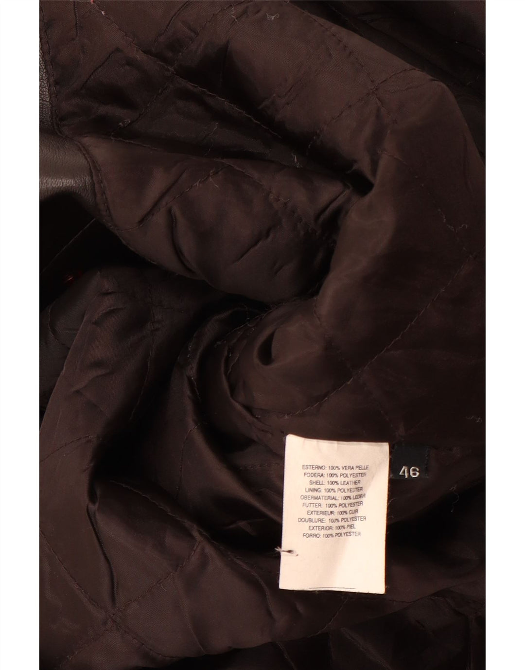 Vintage Damen Ledermantel IT 46 Großes schwarzes Leder