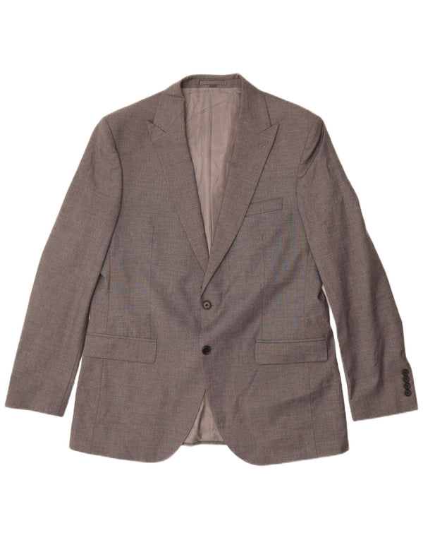 Marks & Spencer Herren-Blazer mit 2 Knöpfen, UK 44, XL, grau, Polyester