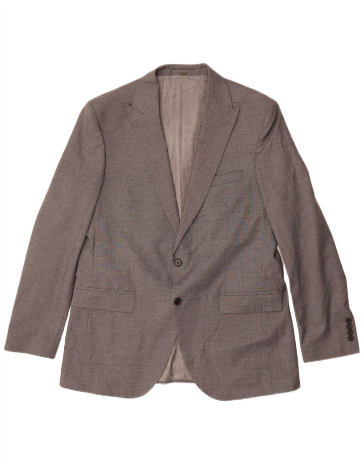 Marks & Spencer Herren-Blazer mit 2 Knöpfen, UK 44, XL, grau, Polyester