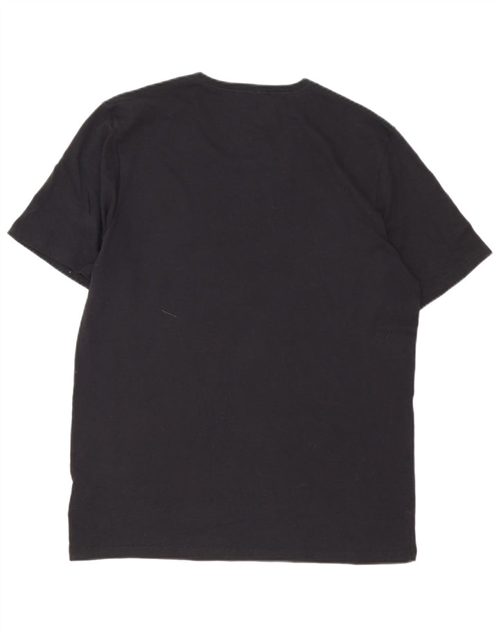 Hugo Boss Herren T-Shirt Top Large Schwarz Baumwolle