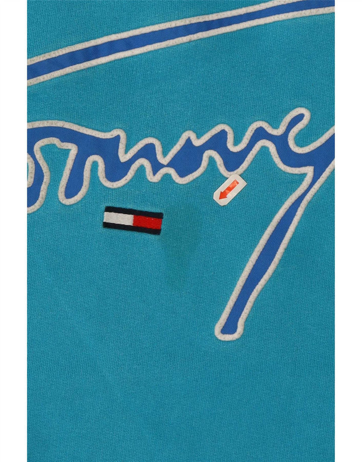 Tommy Hilfiger Herren-Sweatshirt mit Grafik, klein, blau, Baumwolle