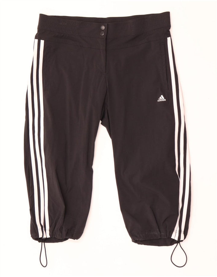 Adidas Damen Climalite Bermudashorts UK 12 Medium W32 Schwarzes Nylon