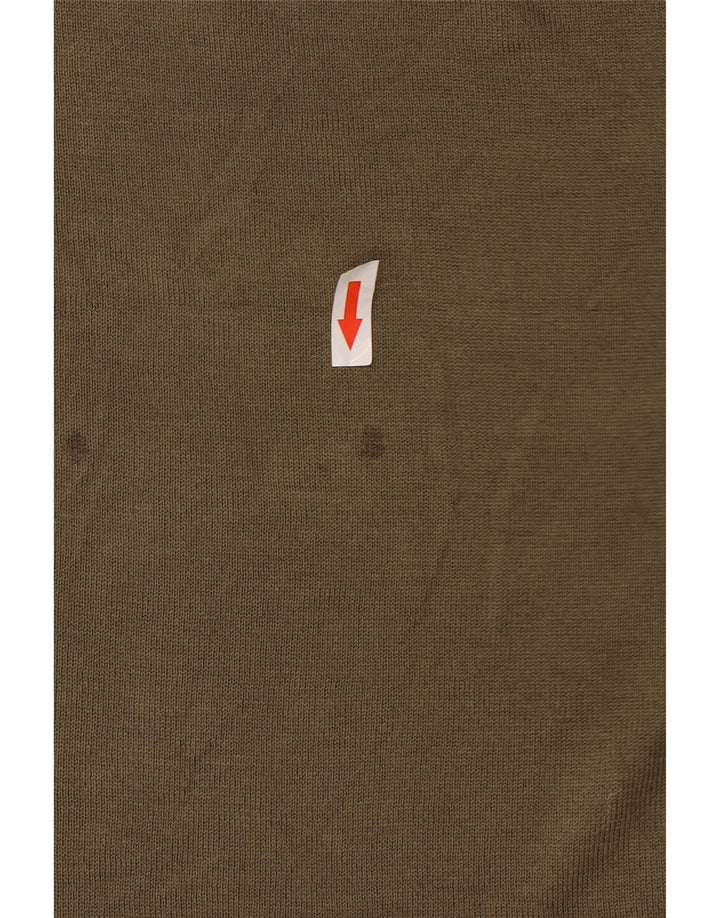 Zara Damen-Pullover, reguläre Passform, Rundhalsausschnitt, Gr. 12, Mittelgrün
