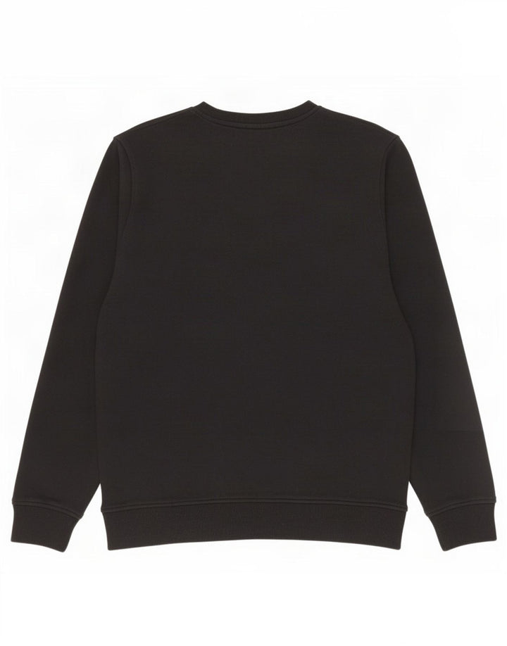 Kappa Herren-Sweatshirt mit Grafik, Größe S, schwarze Baumwolle