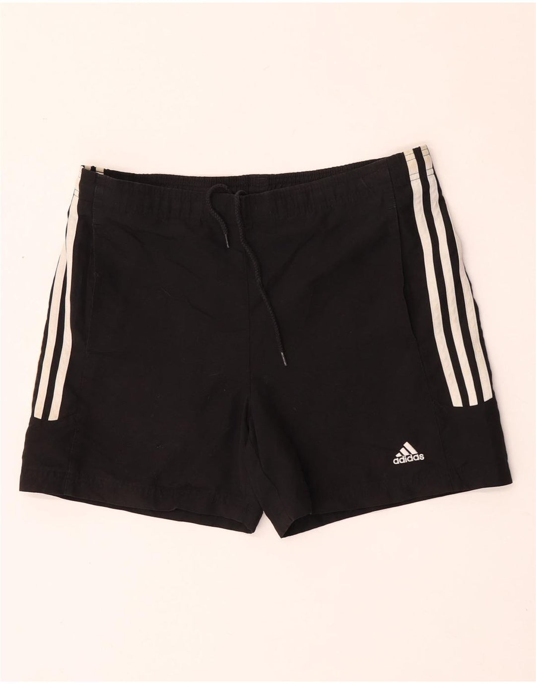 Adidas Damen Sportshorts UK 10 Small Schwarz Polyester