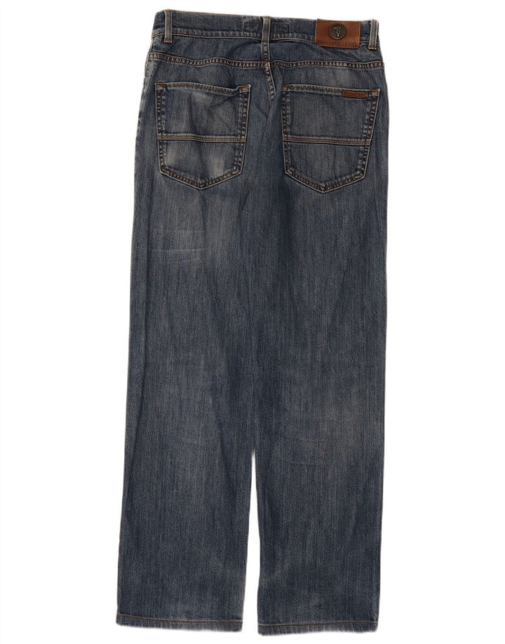 Trussardi Herren Straight Jeans W31 L28 Blau