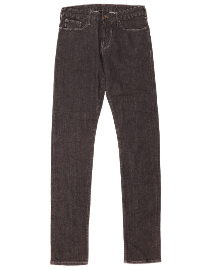 Armani Damen Skinny Jeans W28 L34 Graue Baumwolle
