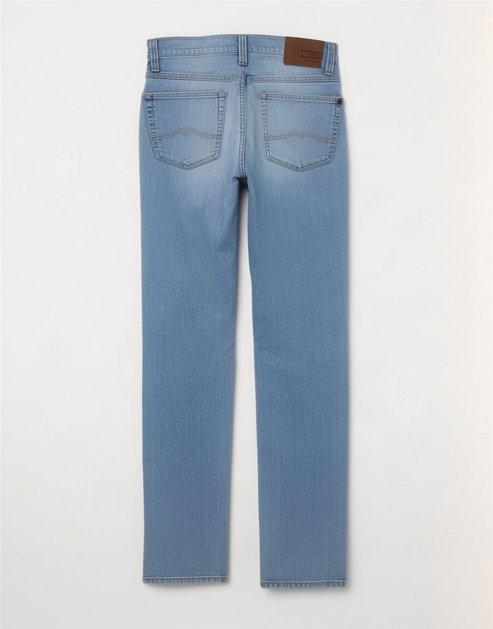 Mustang Herren Tramper Straight Jeans W33 L34 Blaue Baumwolle