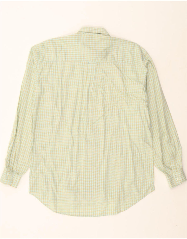 CARRERA Mens Shirt Medium Green Check Cotton Vintage Carrera and Second-Hand Carrera from Messina Hembry 