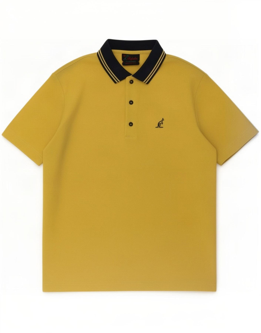 AUSTRALIAN L'ALPINA Herren-Poloshirt aus mittelgelbem Polyester