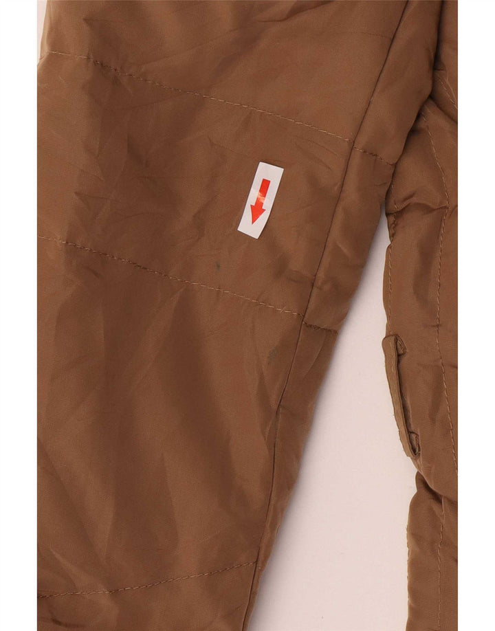 Zara Damen-Kapuzenjacke, wattiert, UK 14, Mittelbeige, Polyester