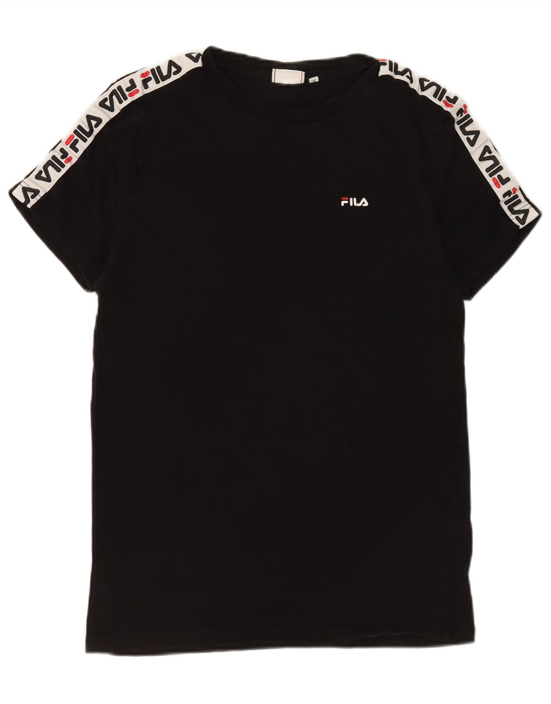 Fila Herren-T-Shirt mit Grafik, Größe S, schwarze Baumwolle