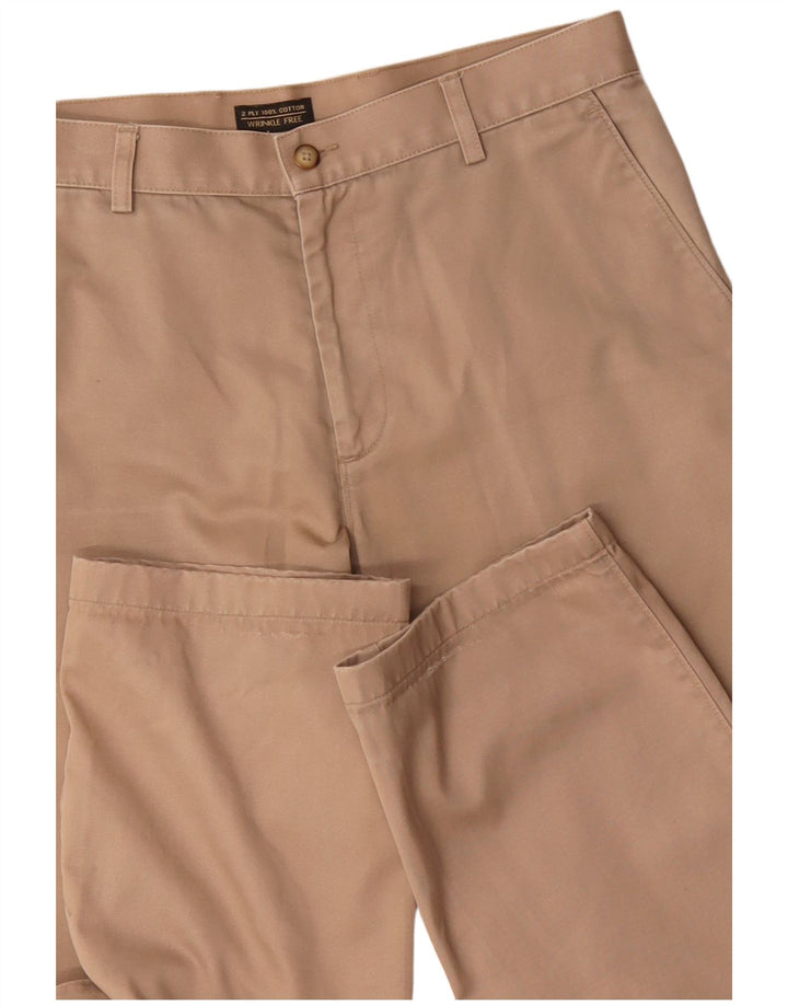 VINTAGE Gerade Herren-Chinohose W32 L30 Beige Cotton Classic
