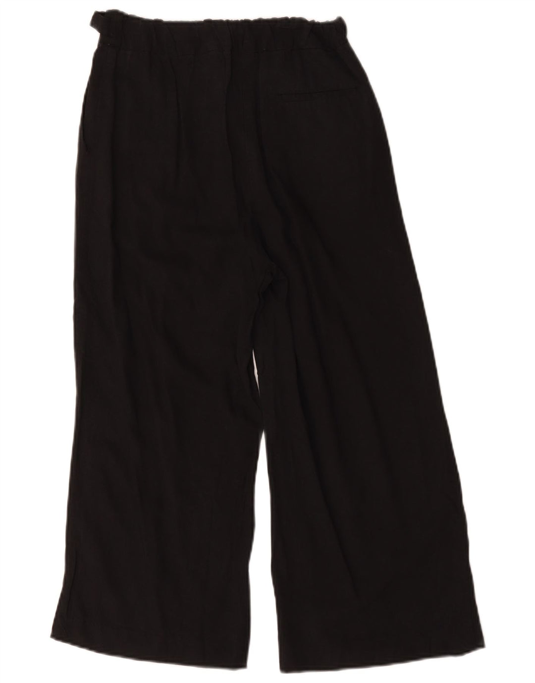 Oasis Damen-Hose mit weitem Bein, kurz geschnitten, W26, L21, Schwarz