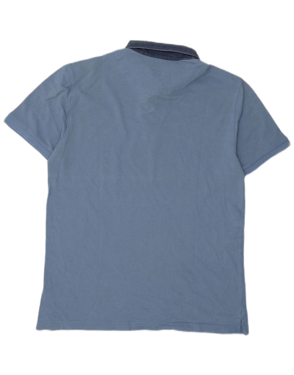 Harmont & Blaine Mens Narrow Fit Rugby Polo Shirt 2XL Blue