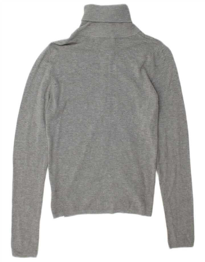 Zara Damen-Cardigan-Pullover UK 12 Mittelgrauer Rayon