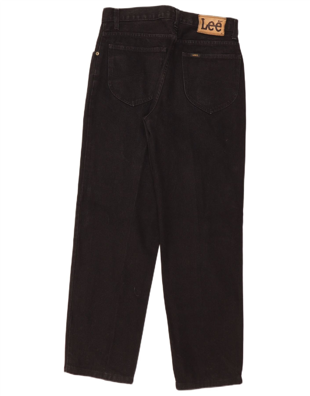 Lee Herren Kansas Straight Jeans W32 L30 Schwarze Baumwolle