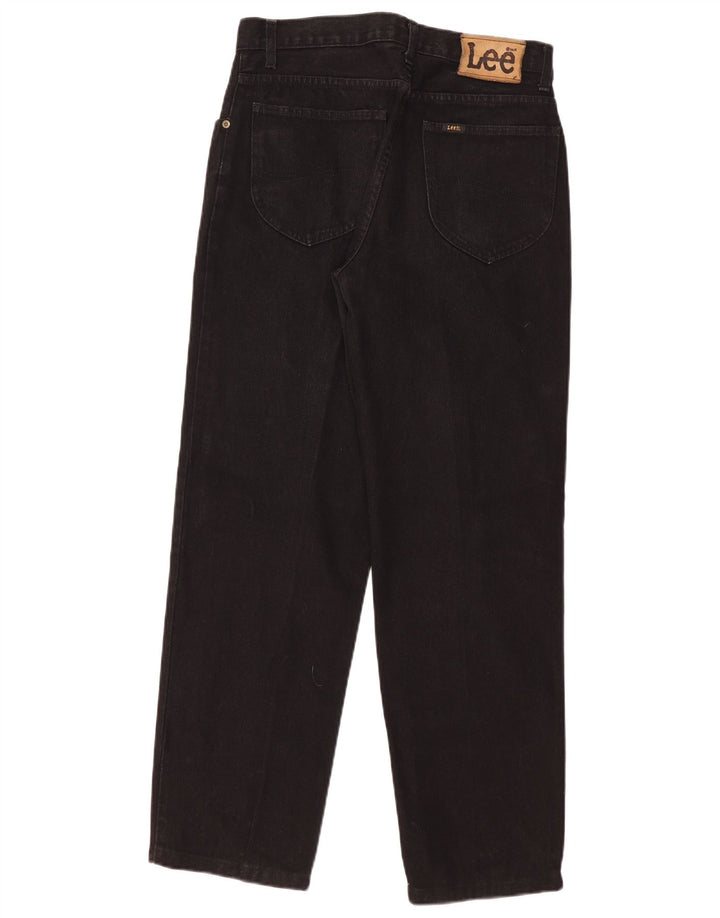 Lee Herren Kansas Straight Jeans W32 L30 Schwarze Baumwolle
