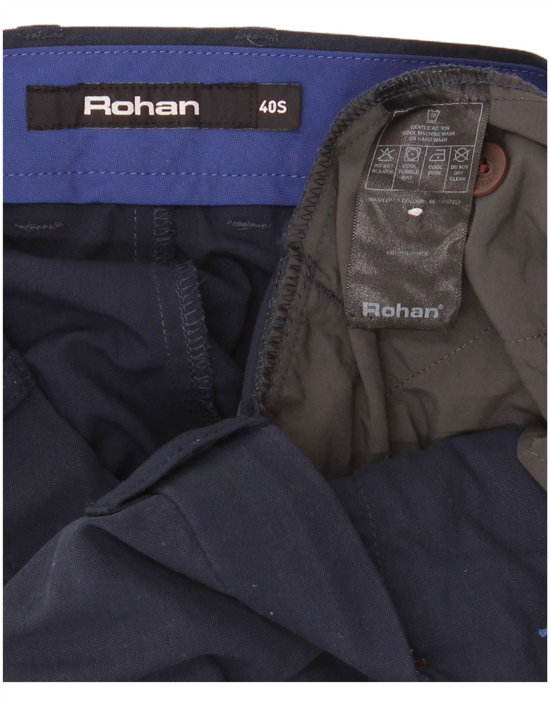 Gerade Chino-Hose für Herren von Rohan, Breite 40, Länge 30, Marineblau, Polyamid