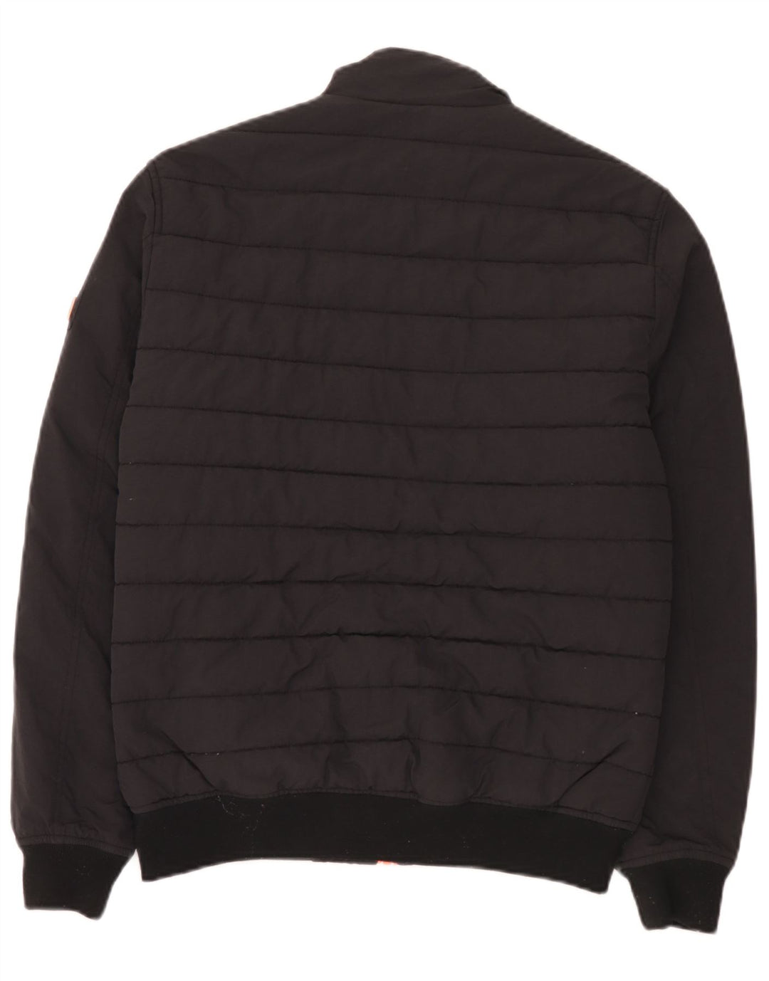 Superdry Herren Wattierte Jacke UK 38 Mittelschwarzes Nylon