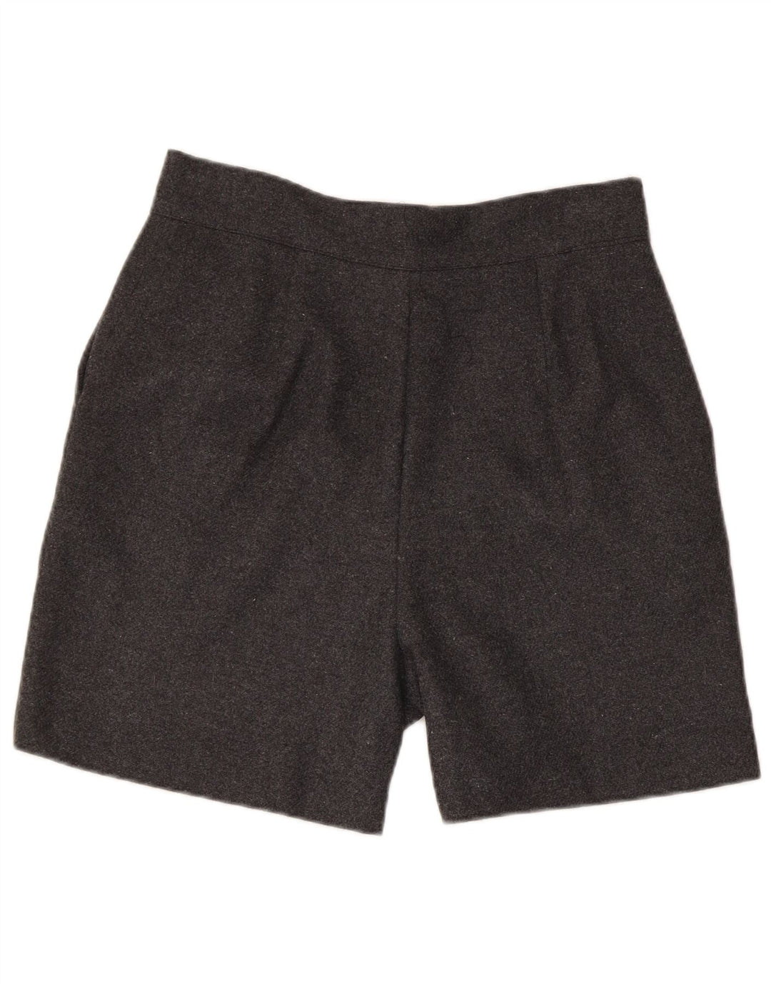 Vintage Damen Casual Shorts Groß W30 Grau Polyester