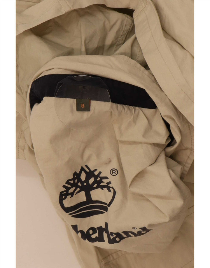 Timberland Utility-Jacke mit Kapuze für Jungen, 7–8 Jahre, beige Baumwolle