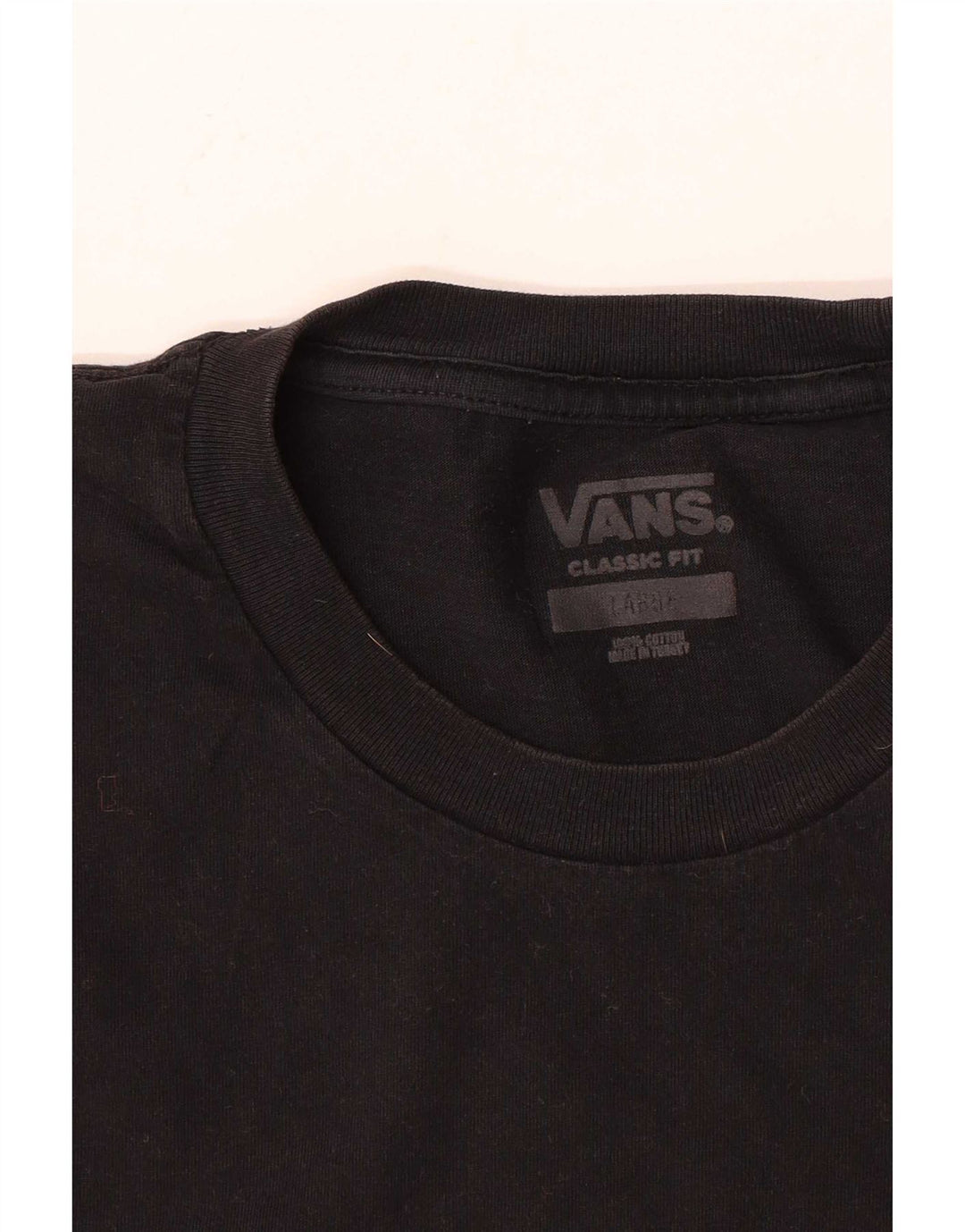 Vans Herren-T-Shirt mit klassischer Passform, groß, aus schwarzer Baumwolle