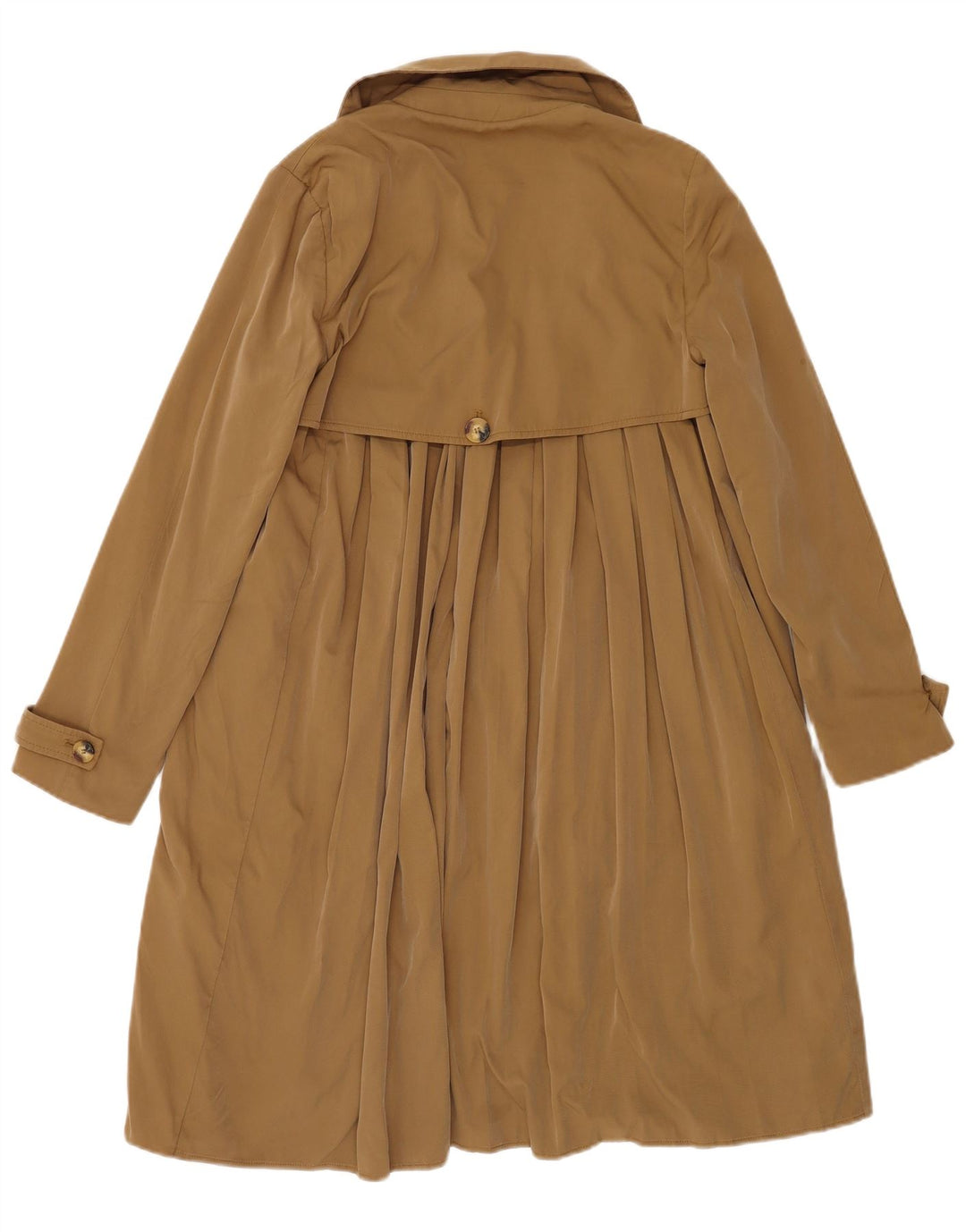 Vintage Damen Offener Trenchcoat UK 10 Klein Braun
