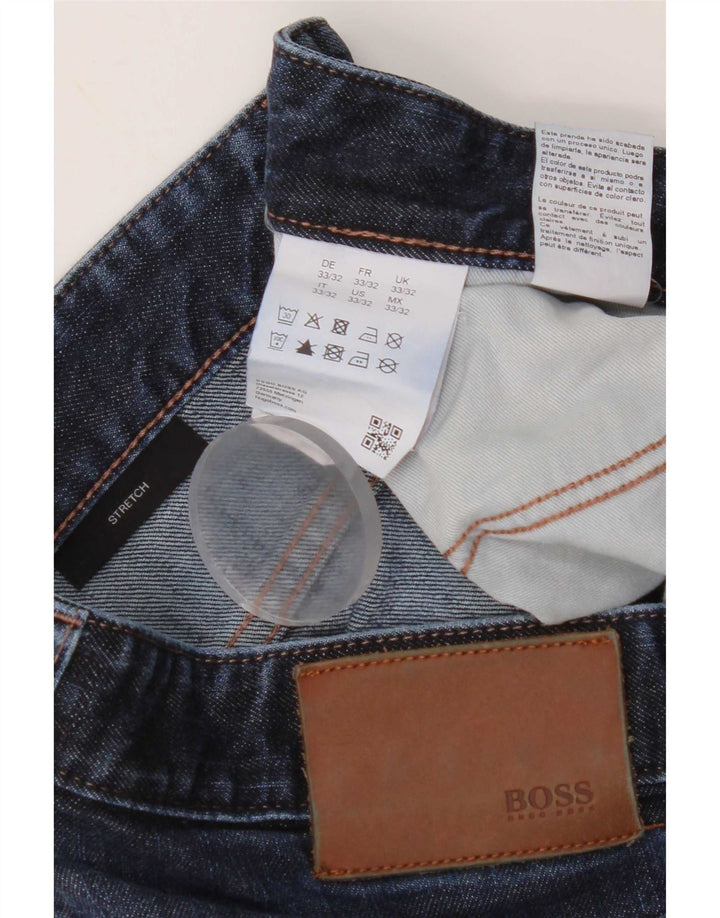 Hugo Boss Damen Slim Jeans W33 L32 Blaue Baumwolle