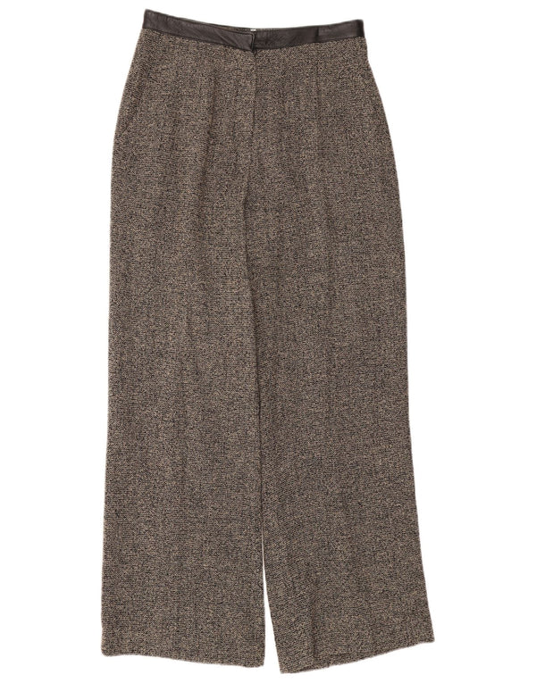 Michel Ambers Damen-Freizeithose mit hoher Taille, UK 12, M, W28, L29, Grau