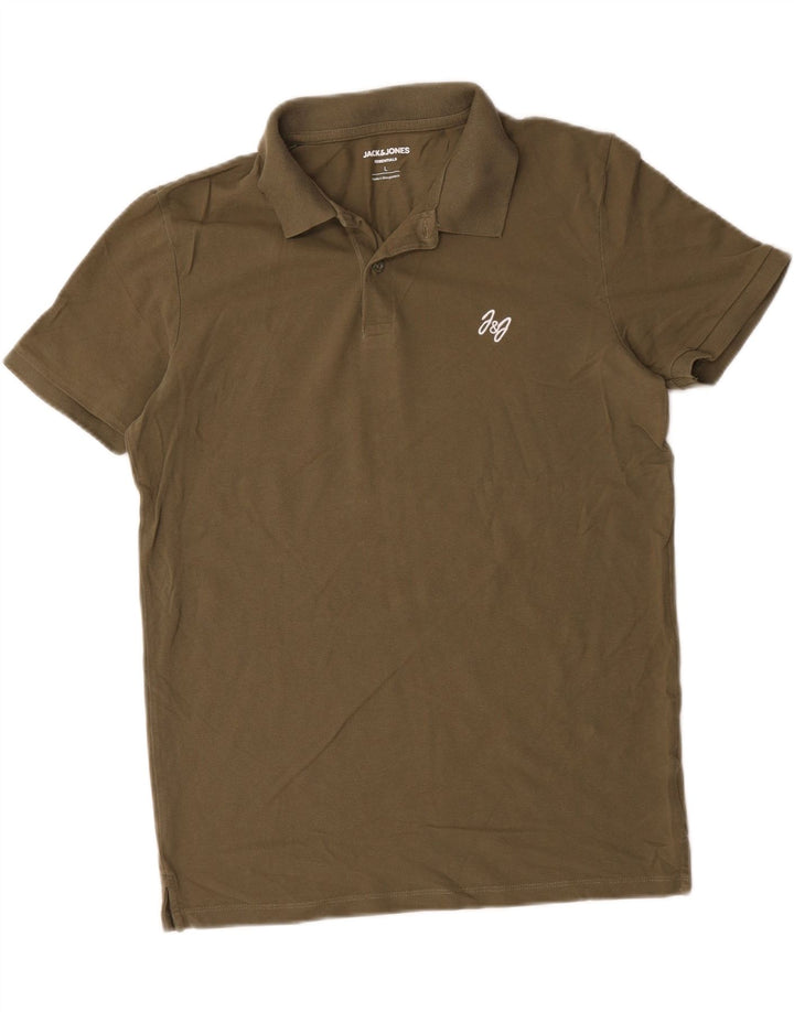 Jack & Jones Herren-Poloshirt, groß, Khaki, Baumwolle