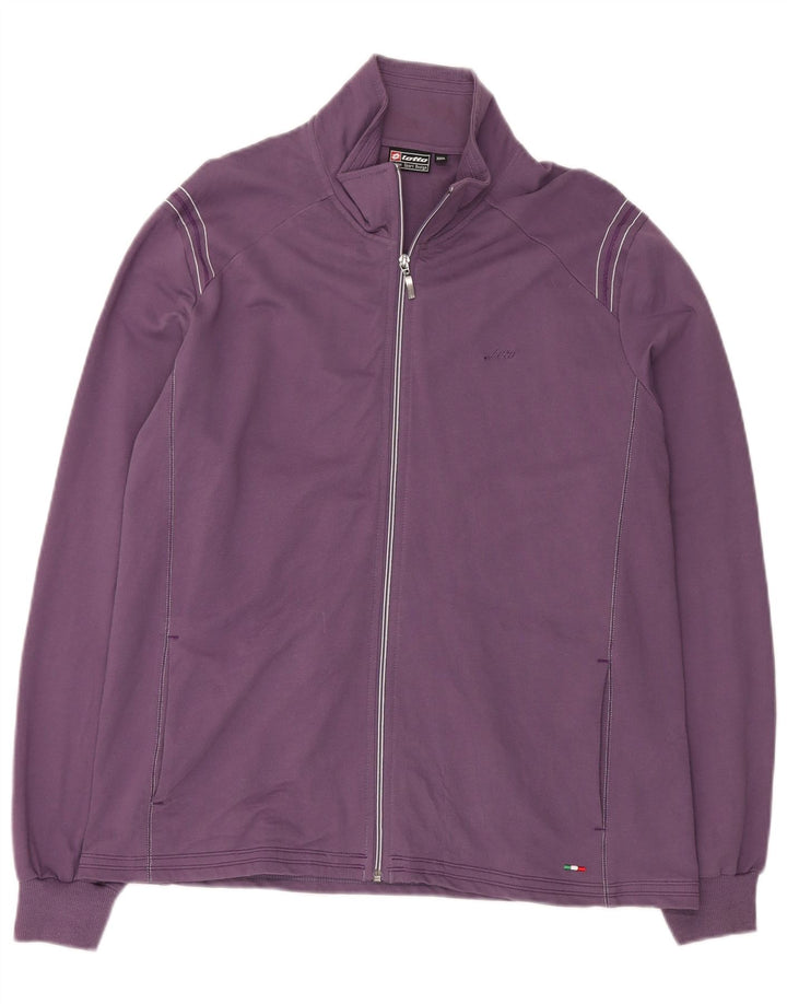 Lotto Damen-Trainingsanzugoberteil, Jacke, 3XL, Lila, Baumwolle