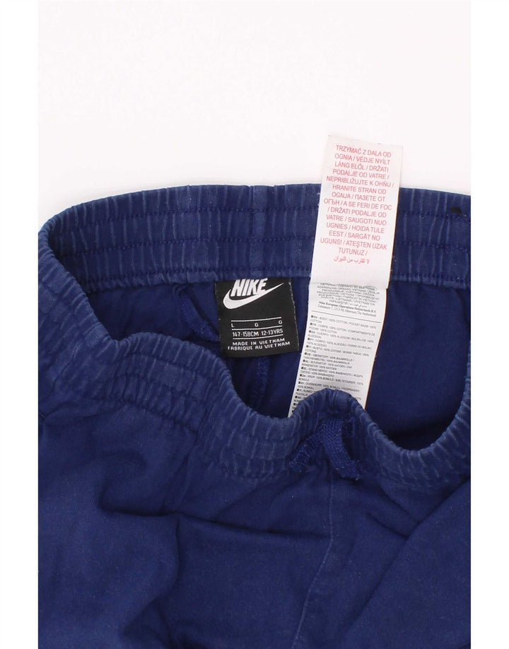 Nike Sportshorts für Jungen, 12–13 Jahre, groß, blaue Baumwolle