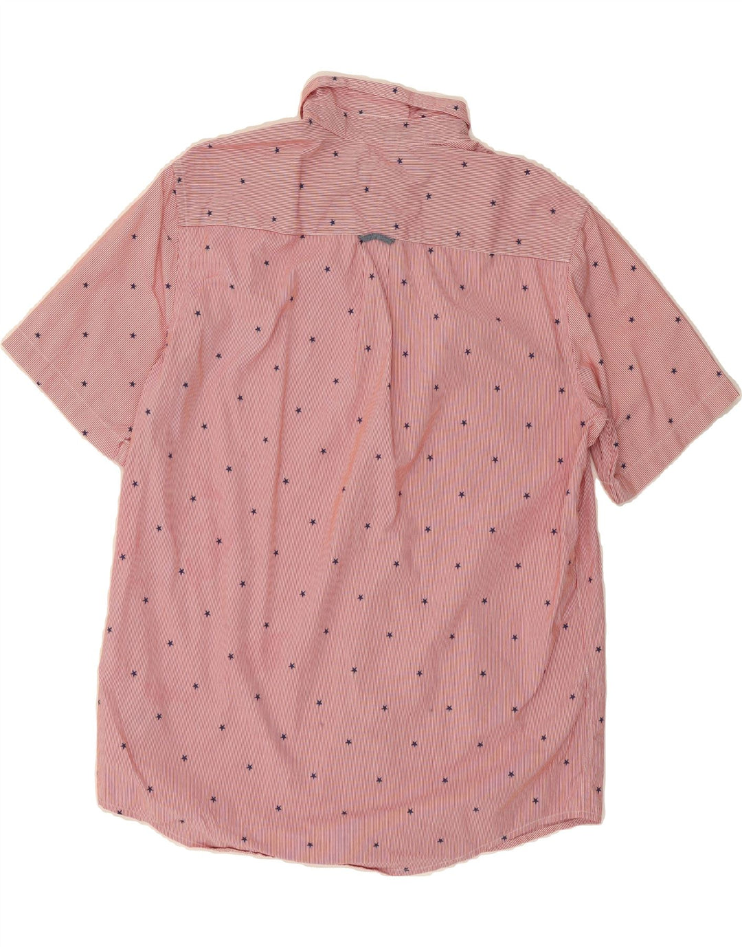 CHAPS Mens Short Sleeve Shirt Large Pink Striped Cotton Vintage Chaps and Second-Hand Chaps from Messina Hembry 