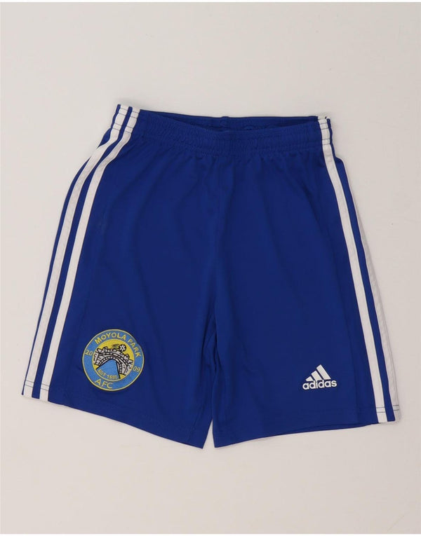Adidas Jungen Moyola Park A.F.C. Sportshorts 11–12 Jahre, blaues Polyester