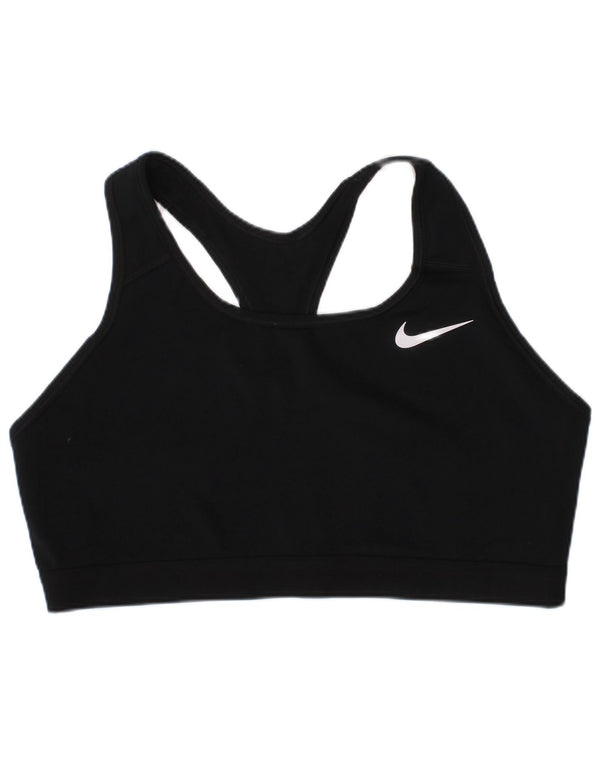 Nike Damen Dri Fit Graphic Sport-BH-Oberteil XL Schwarz Polyester Sport